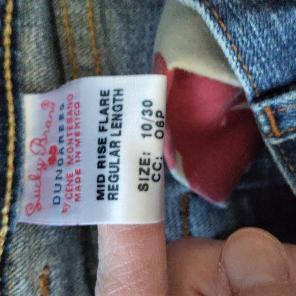☘️ Lucky Brand woman size 10 denim jeans - Picture 4 of 4